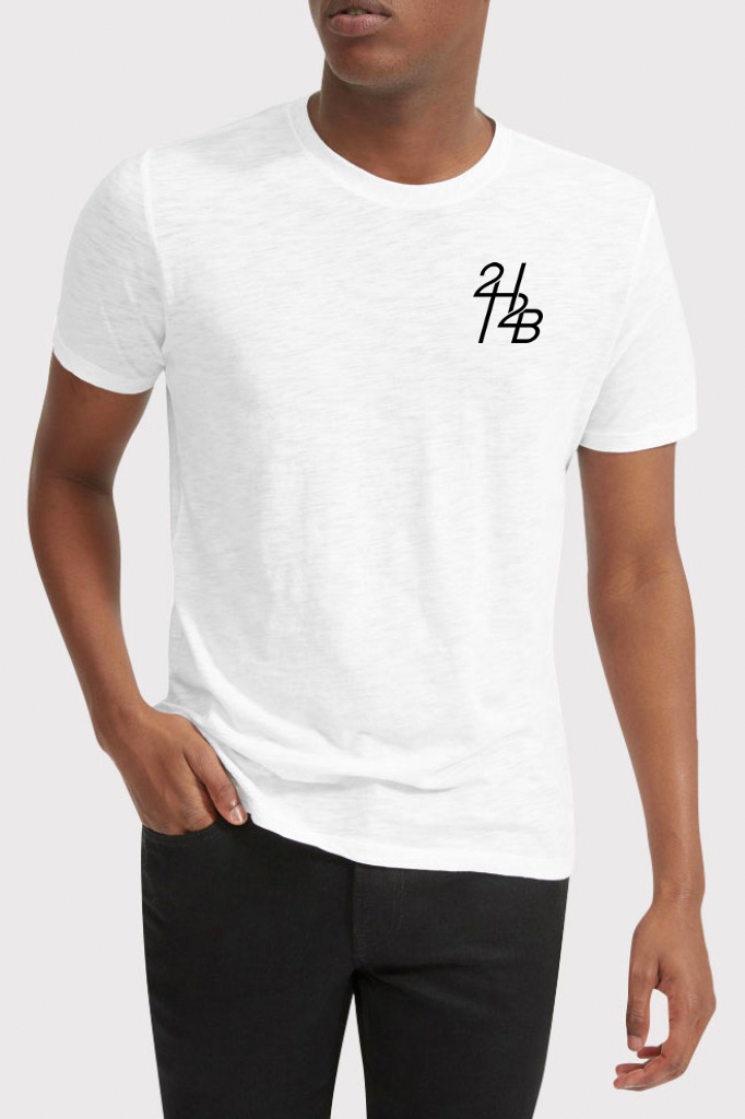 White clearance shirt logo